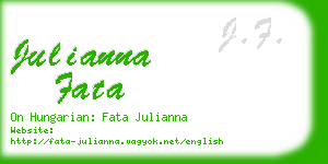 julianna fata business card